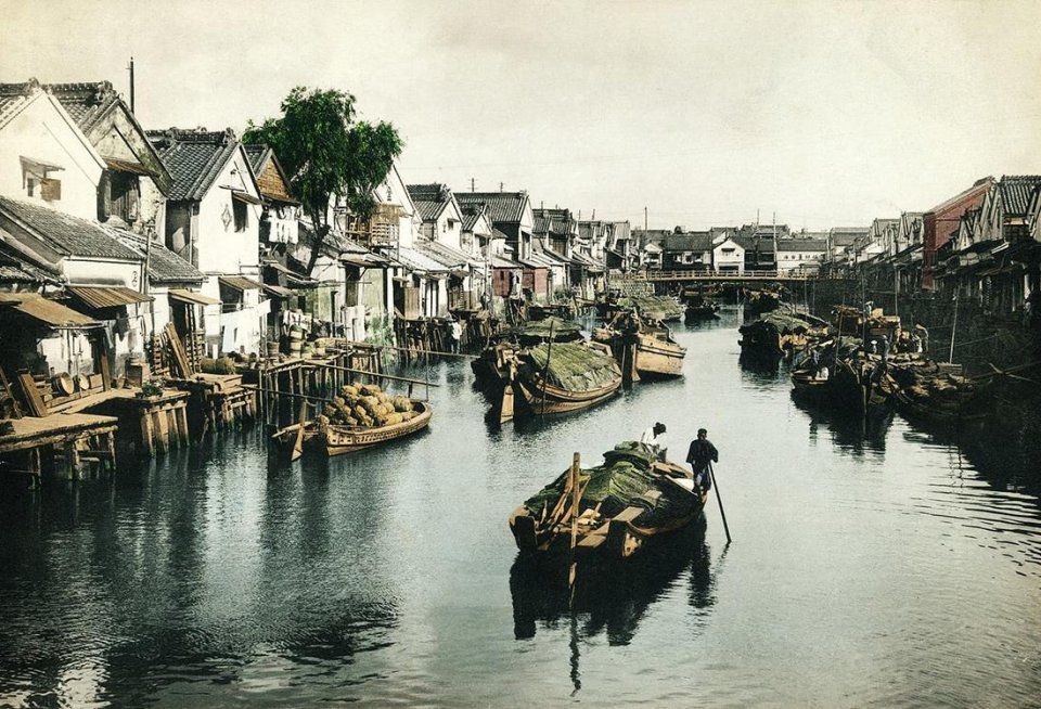 圖為1880年,日本東京.