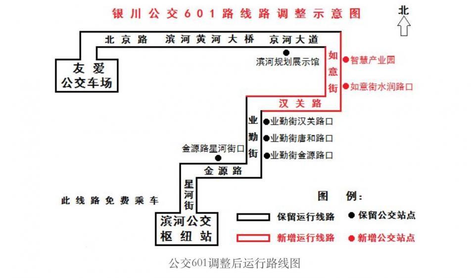 运行路线调整 现运行路线:友爱公交车场(始发)-北京路-滨河黄河大桥