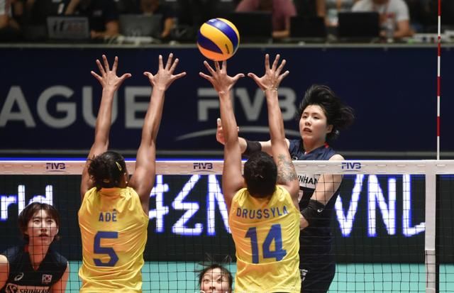 世界女排联赛最新积分榜:巴西第3 中国第6 阿根