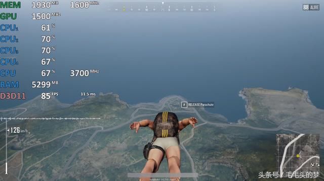 无需独显!全新ryzen锐龙APU pubg 1080p分辨