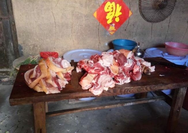 永州蓝山瑶族山民杀年猪