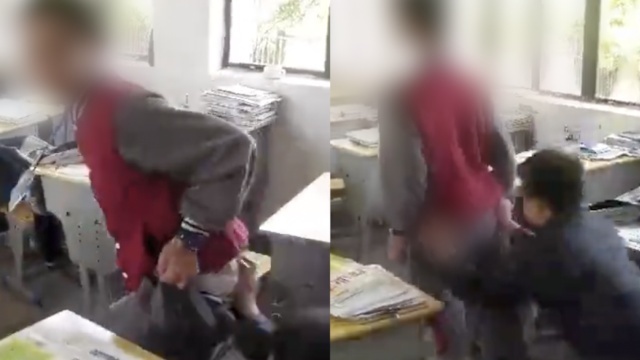 初二男生教室被多人扒裤子，无助大哭
