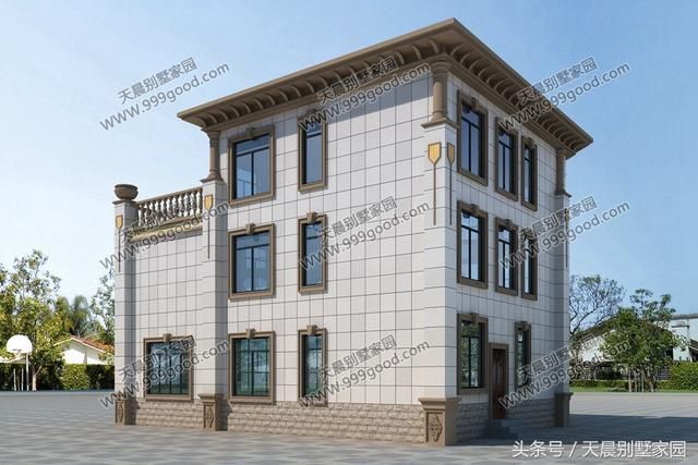 2款小宅地农村别墅,大佛堂+中空客厅+弧形露台