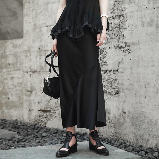 这么性感优雅的鱼尾裙,搭配高跟鞋,显瘦显腿长