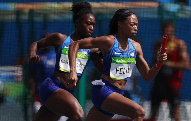 美国4x100接力女队重赛进决赛 中国遗憾无缘 美国4x100接力女队重赛进决赛 中国遗憾无缘