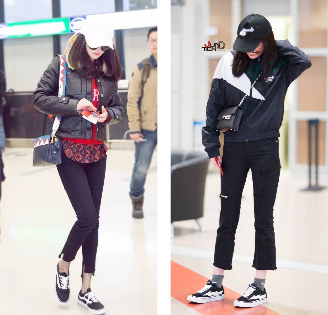 杨幂有一双"假vans",连着穿了四次!