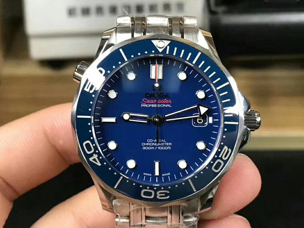 腕表刻度:仿表MK改MKS欧米茄海马300对比正