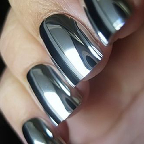 酷到爆的金属系美甲 时尚前卫有个性 酷到爆的金属系美甲 时尚前卫有个性
