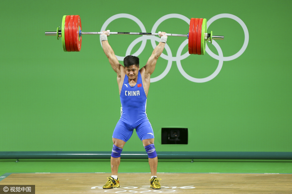 组图-憾失金牌 吕小军获得男举77kg银牌