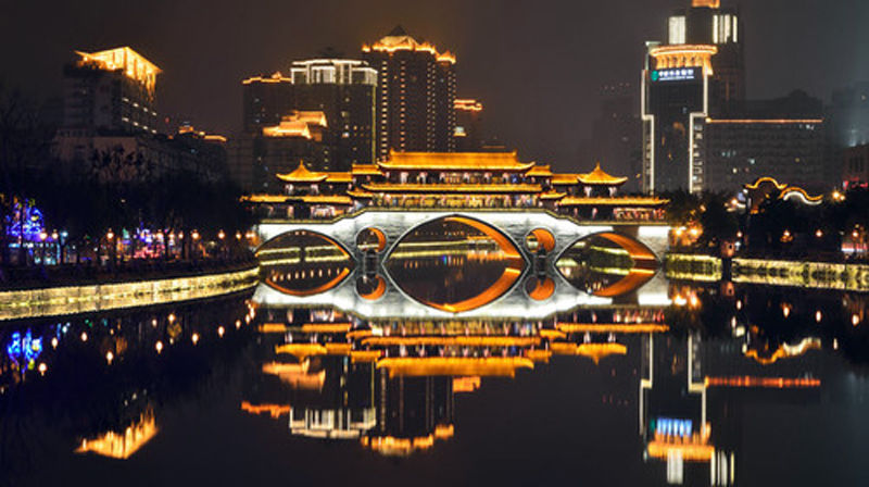 成都十大地标性建筑夜景特别美,网友说是鬼斧