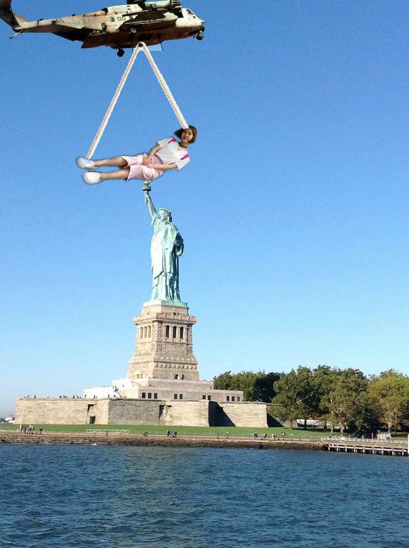 大神回复:把你用直升机空运到纽约,自由女神像在等着你