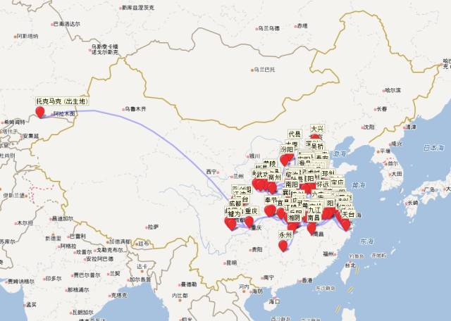 李白杜甫文豪们一生的行迹图:读万卷书也行万里路 李白杜甫文豪们一生的行迹图:读万卷书也行万里路