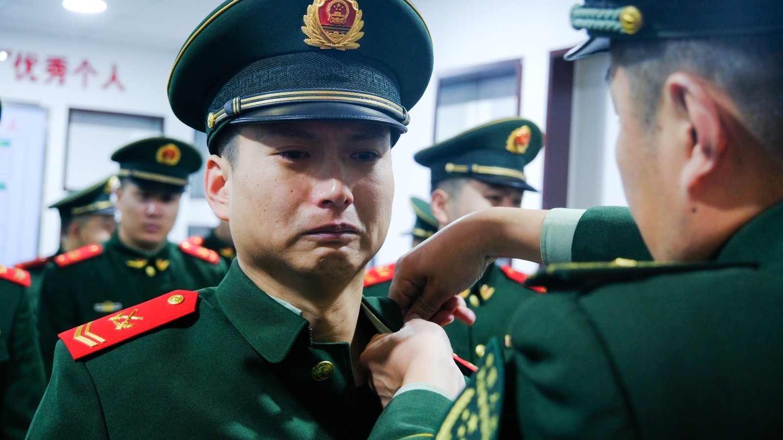 武警北京总队执勤第四支队组织冬季士兵退役仪式