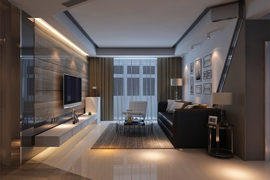 邹城名仕豪庭130平现代简约风格装修效果图