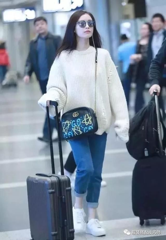 下雪天穿什么?刘雯、杨幂白毛衣搭配浪漫又保