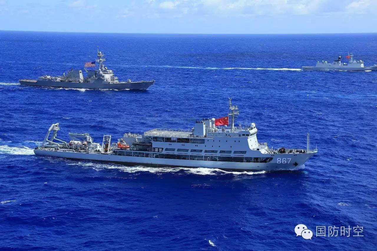 這是中國海軍長島船參加訓練