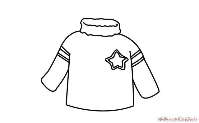 这7款冬日衣服主题简笔画,家长请收好!锻炼宝