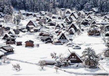 日本白川乡合掌村,给你童话式的美景!冬季旅游