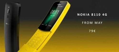 诺基亚香蕉手机上市时间 Nokia8110 4G版照片