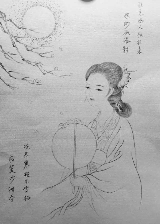 一组手绘仕女图 告诉你古风中最美的七夕