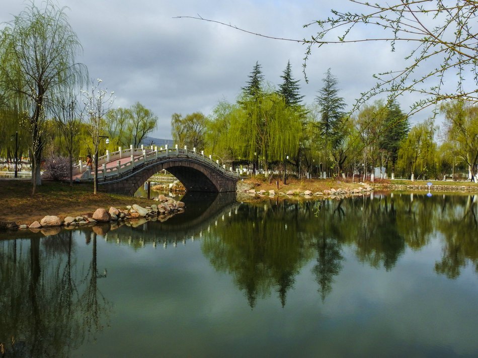 甘肃天水马跑泉公园春光风景如诗如画醉游人(天之水网组图)