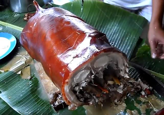 在菲律賓花600買了只烤豬表面光鮮亮麗切開後卻立馬後悔了 雪花新闻