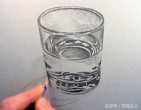 素描教程之玻璃杯原来还可以这么画呀