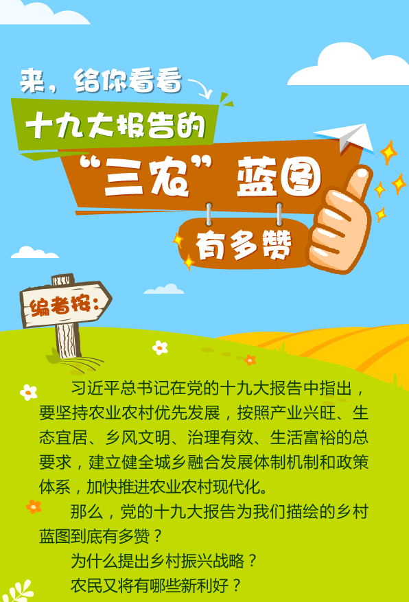 【图解】来,给你看看十九大报告的“三农”蓝图有多赞 【图解】来,给你看看十九大报告的“三农”蓝图有多赞