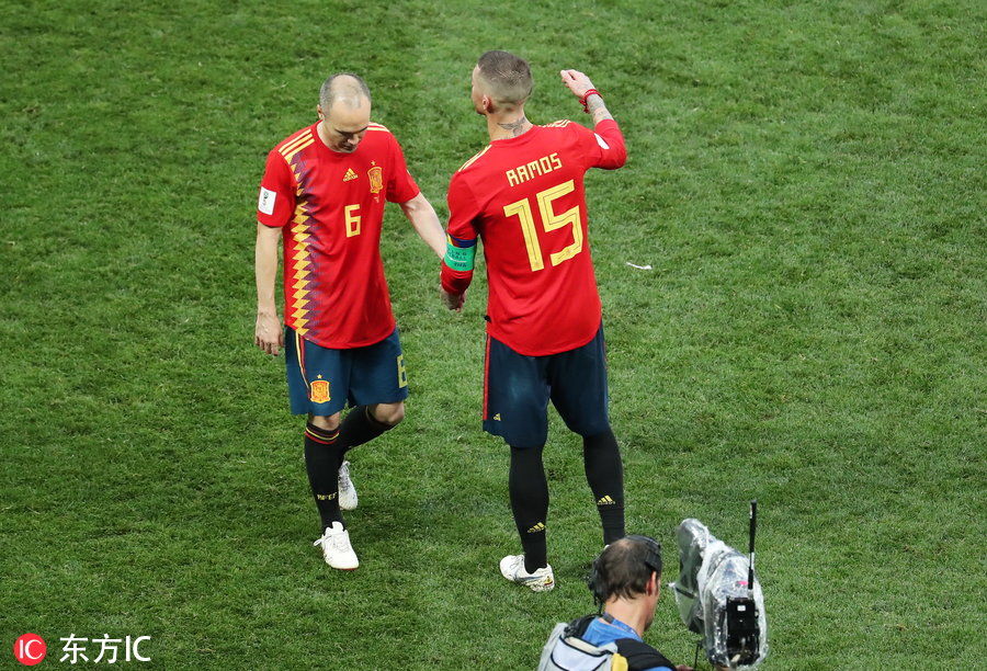 传奇落幕 34岁伊涅斯塔告别世界杯 点球大战不