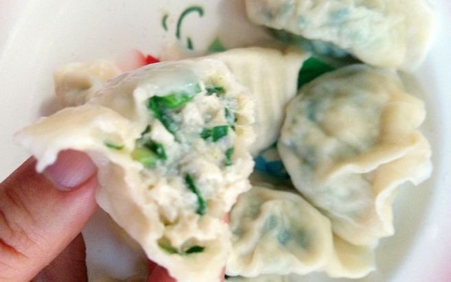 青岛胶东特色美食鲅鱼饺子 口感细腻,味道鲜