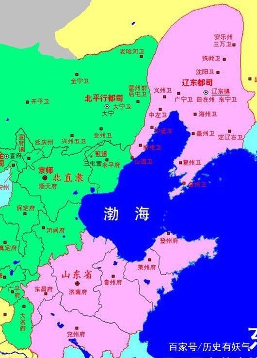 明朝辽东地图高清版图片
