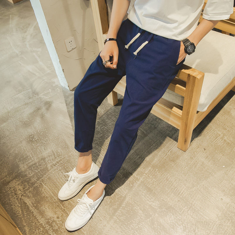 今夏主流男士亚麻裤,搭配棉麻衫凸显复古与众