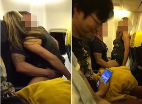 外国醉酒情侣飞机上不雅举动惊呆乘客