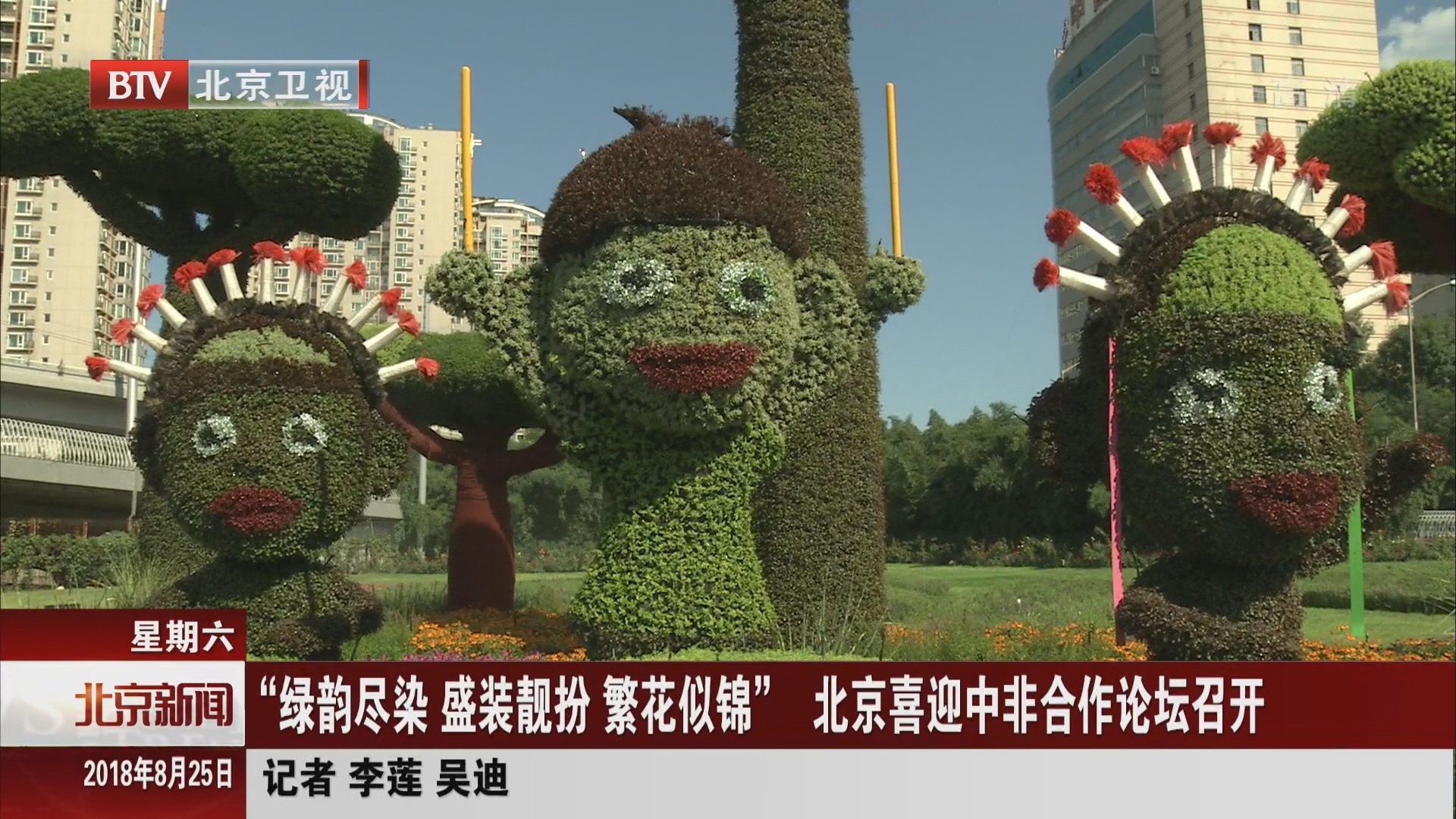 “绿韵尽染 盛装靓扮 繁花似锦” 北京喜迎中非合作论坛召开