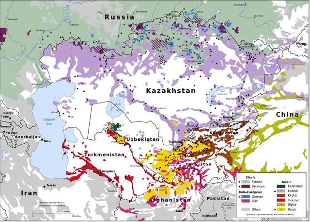 中亚雄鹰哈萨克斯坦,其人口排名前五的城市是