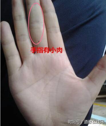 手指干枯无肉，必是无福之人，手指有点小肉，必是有福之人的手相