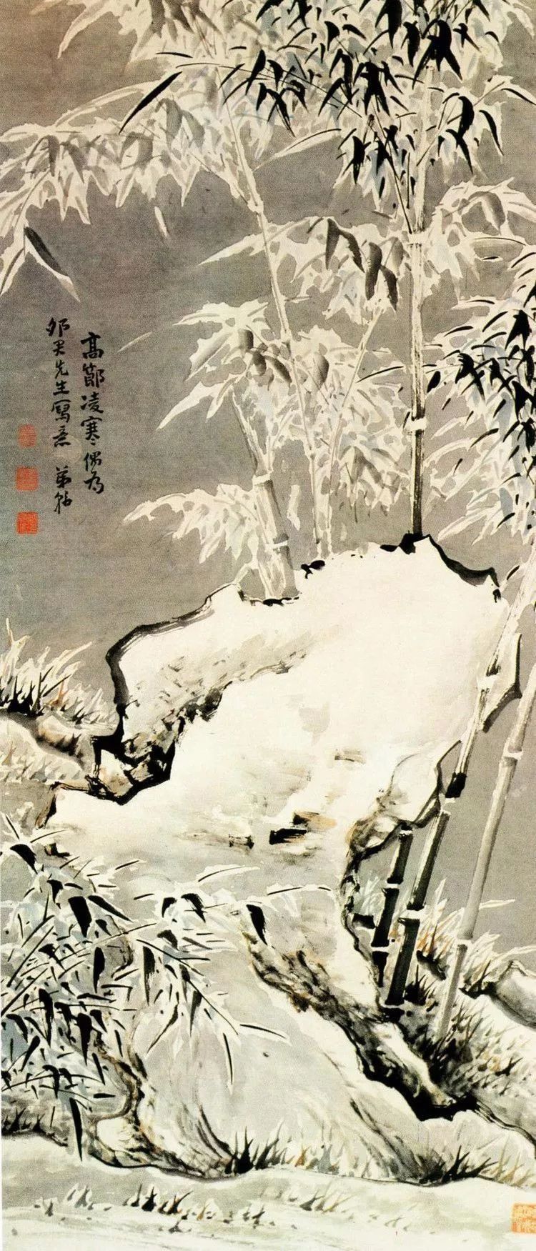 山水师法宋人,近赵令穰,郭熙一路,中年以后,到了江南,与扬州画派画家