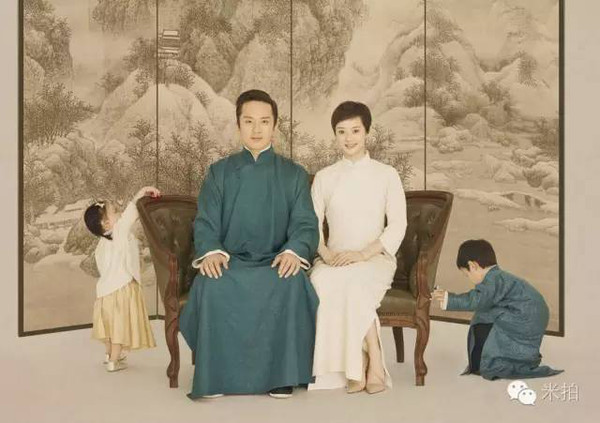 孙郡把这些明星拍成了中国画,邓超、孙俪、范