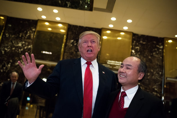 软银3438亿投资示好特朗普 富士康将紧随其后 软银3438亿投资示好特朗普 富士康将紧随其后