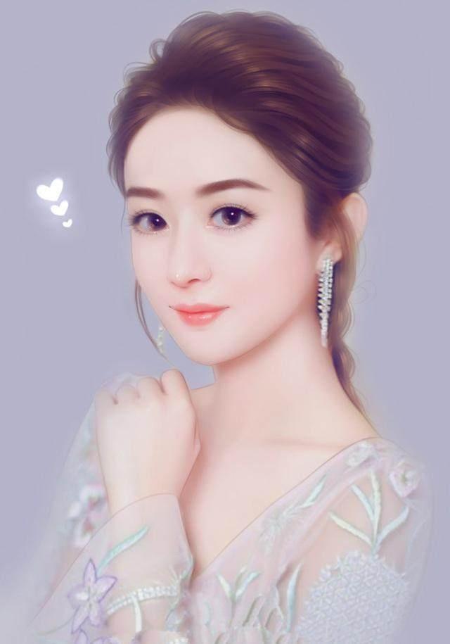手绘图最美的十大女星,古力娜扎最美,郑爽第八!