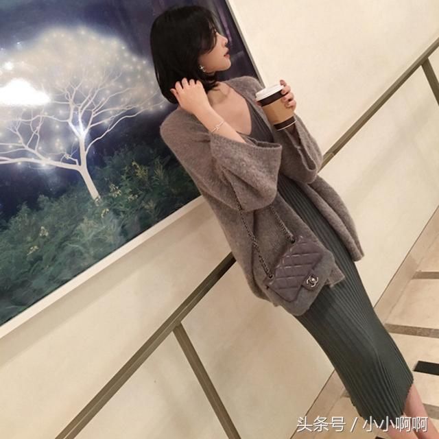 新款小香风套装裙两件套加厚毛衣连衣裙,嫂子