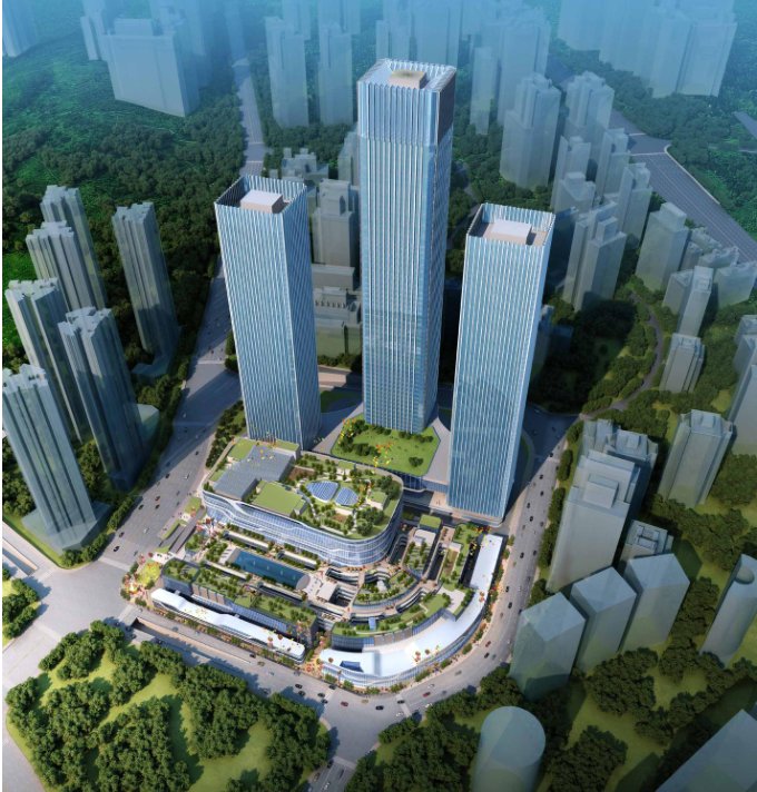 重庆恒大中央广场还在效果图上
