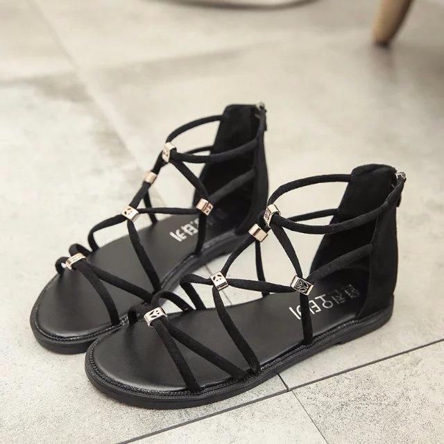 假如你不喜欢穿高跟鞋,怕掉跟!看看这几款凉鞋