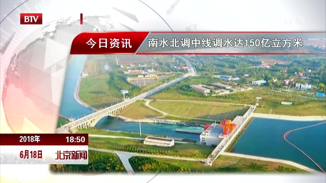 南水北调中线调水达150亿立方米 南水北调中线调水达150亿立方米