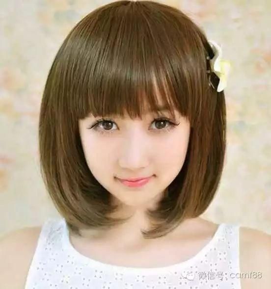 女生鹅蛋脸适合什么短发图解,令五官显得更加