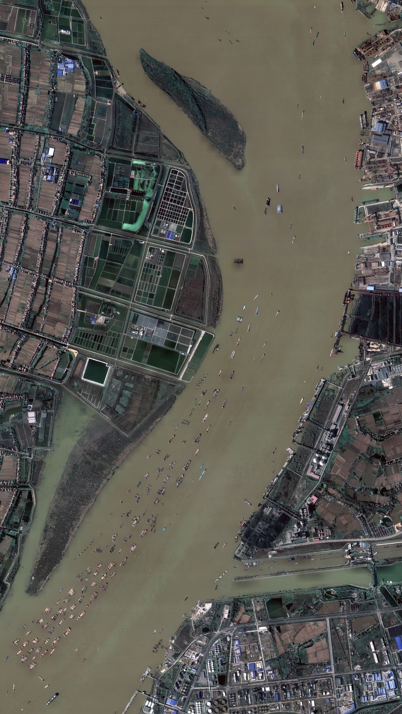 中国十大河流卫星高清图,能看出来是具体是那