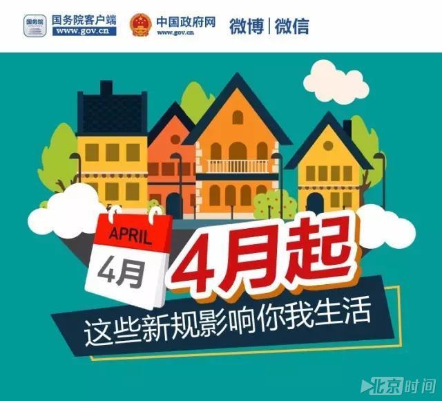 4月起，这些新规影响你我生活