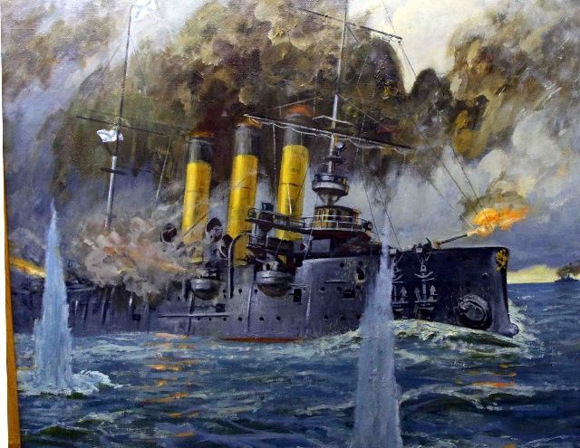 1941年9月30日，阿芙乐尔号因无力抵挡德军的轰炸在港口自沉。