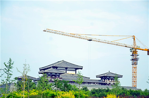 在黃金臺博物館及非遺小鎮建築工地,看到各項籌備工作正在緊張進行中