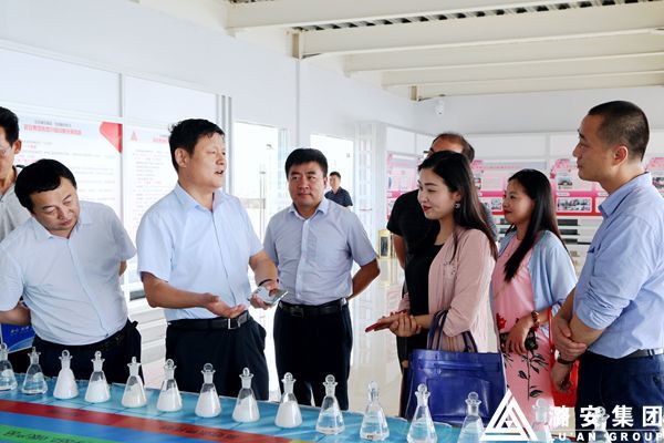 夏妍娜一行到潞安煤基清洁能源公司考察调研,集团副总经理肖亚宁陪同